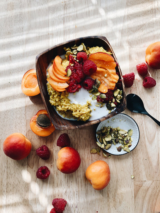 bright healing turmeric porridge // a Happy Food book review