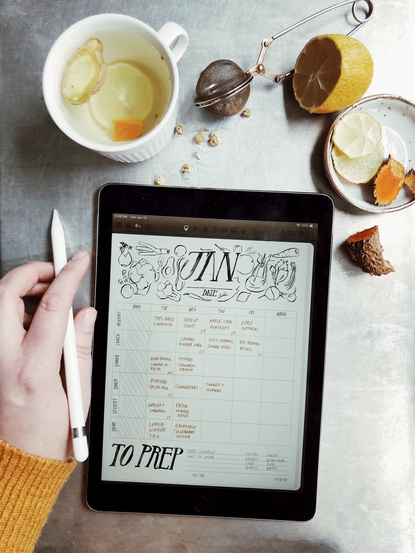 Seasonal Printable Meal Planner