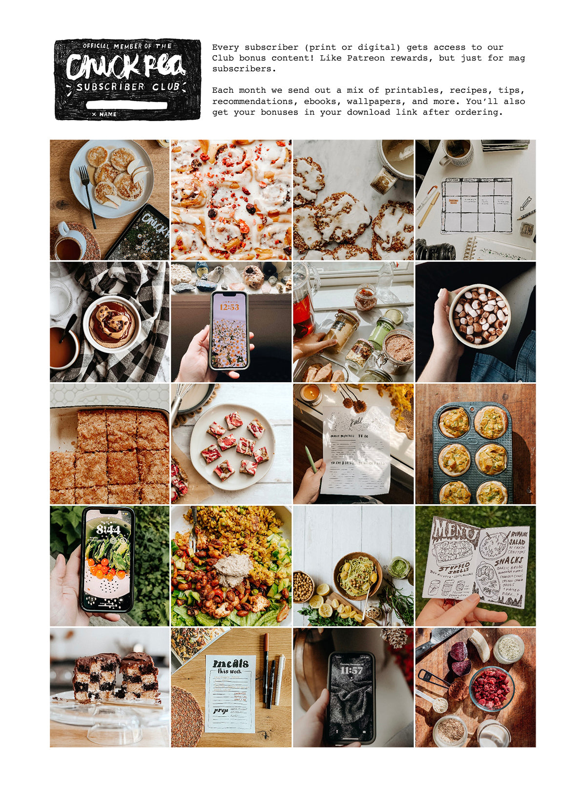 Chickpea Subscription