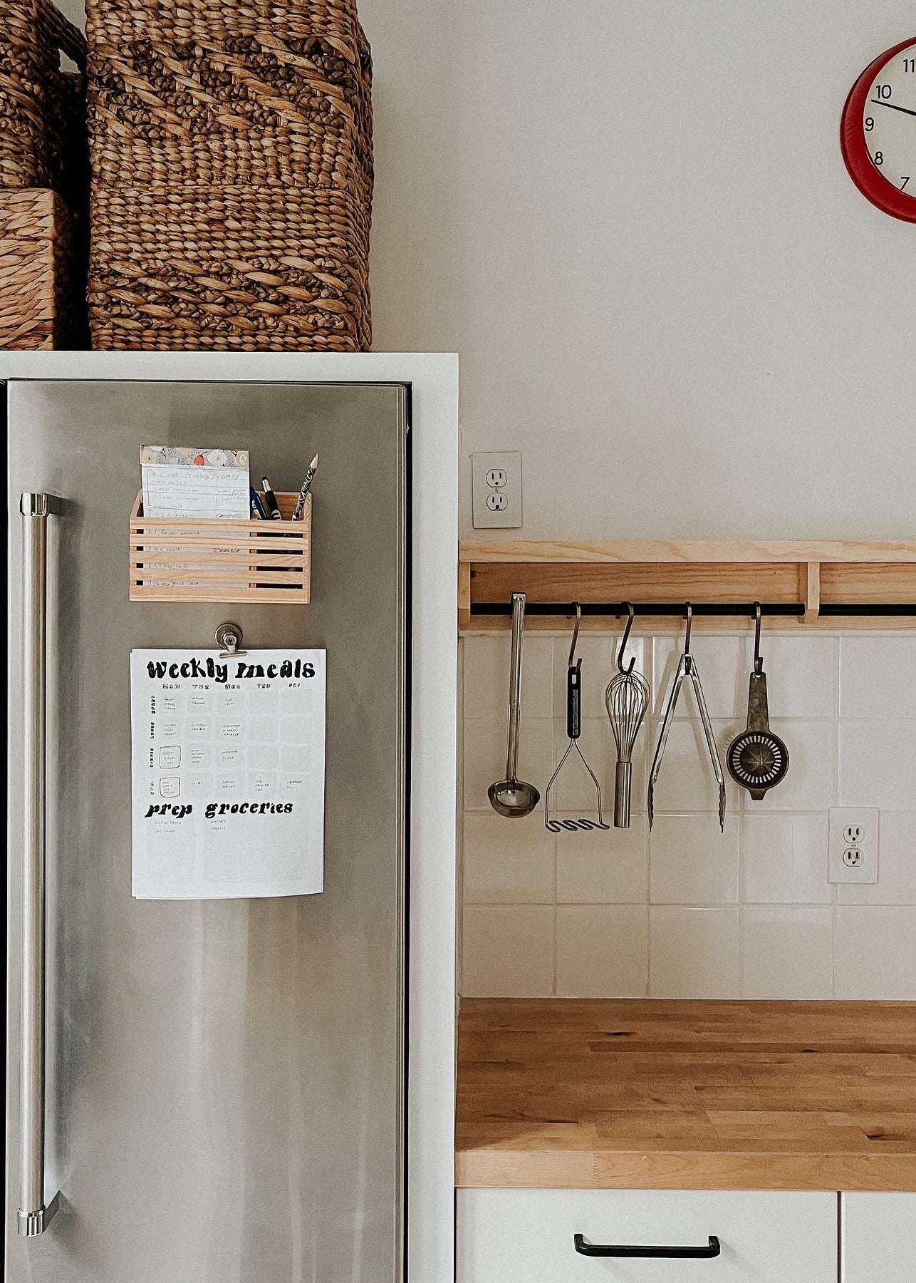 Retro-Style Meal Planner Printable