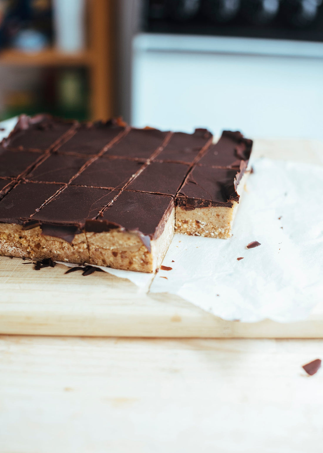 vegan chocolate caramel slice // a Healthy Convert book review