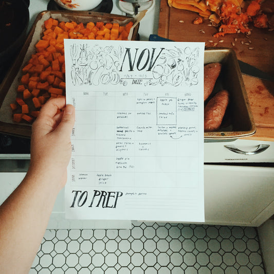 Seasonal Printable Meal Planner