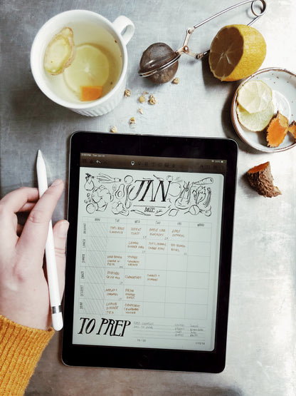 Seasonal Printable Meal Planner