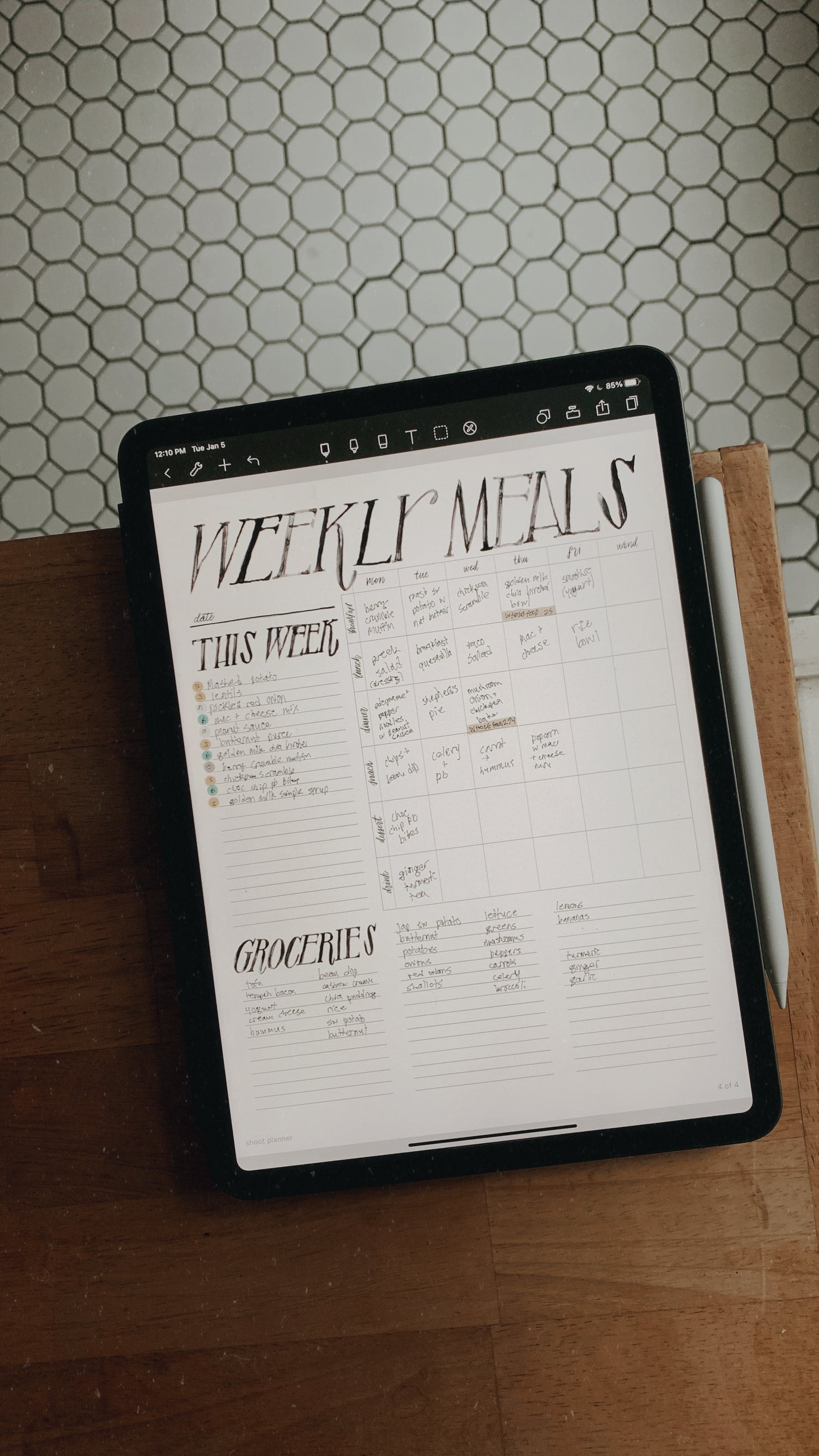 Essential Meal Planner Printable