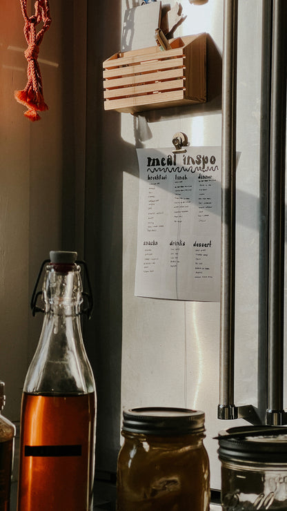 Retro-Style Meal Planner Printable