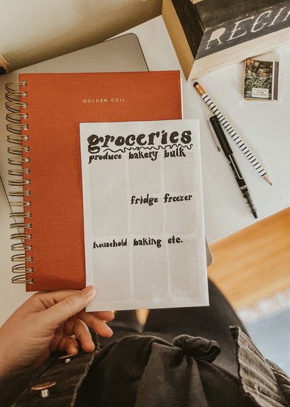 Retro-Style Meal Planner Printable