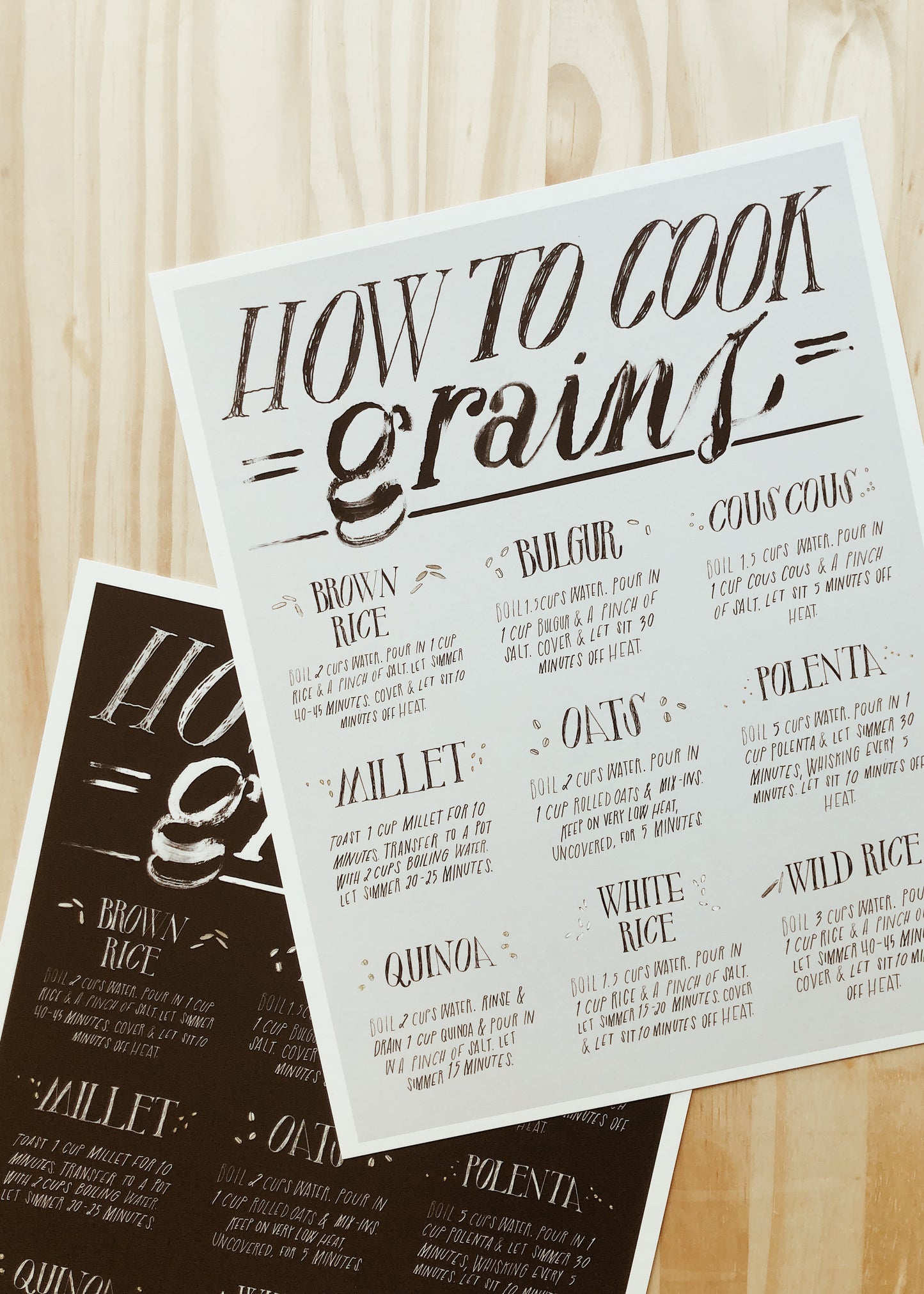 How to Cook Grains Poster